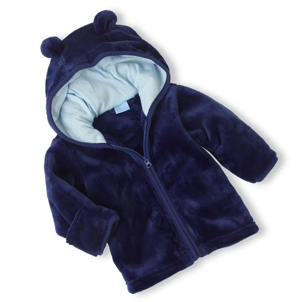 Baby Solid Long Sleeve Hooded Winter Coats Baby Clothing Wholesale Distributors