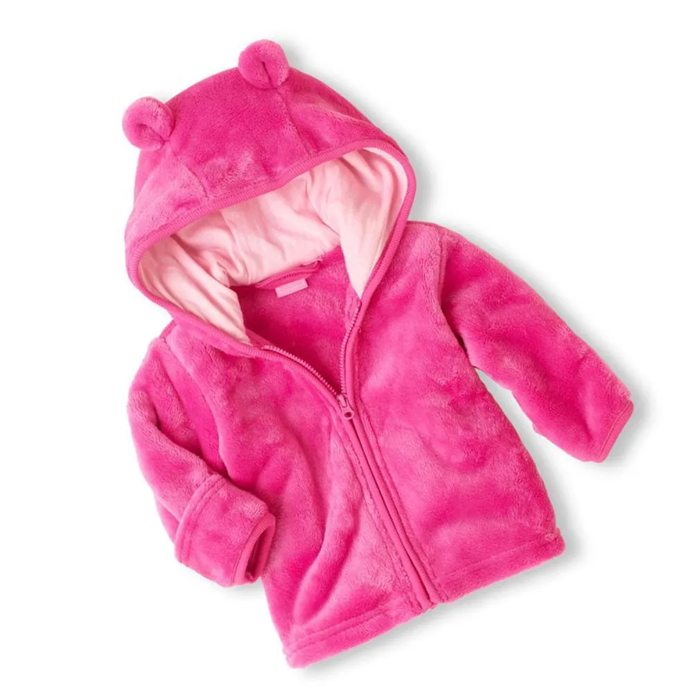Baby Solid Long Sleeve Hooded Winter Coats Baby Clothing Wholesale Distributors