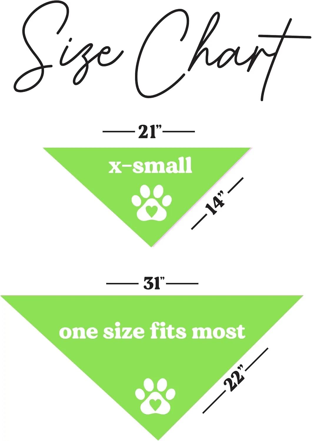 Be Kind I'm Blind Dog Bandana | 100% Adjustable Cotton Triangle | Made in USA | Blind | Impaired | Vision Loss Accessory | Warning | Lime Green, One Size (352)