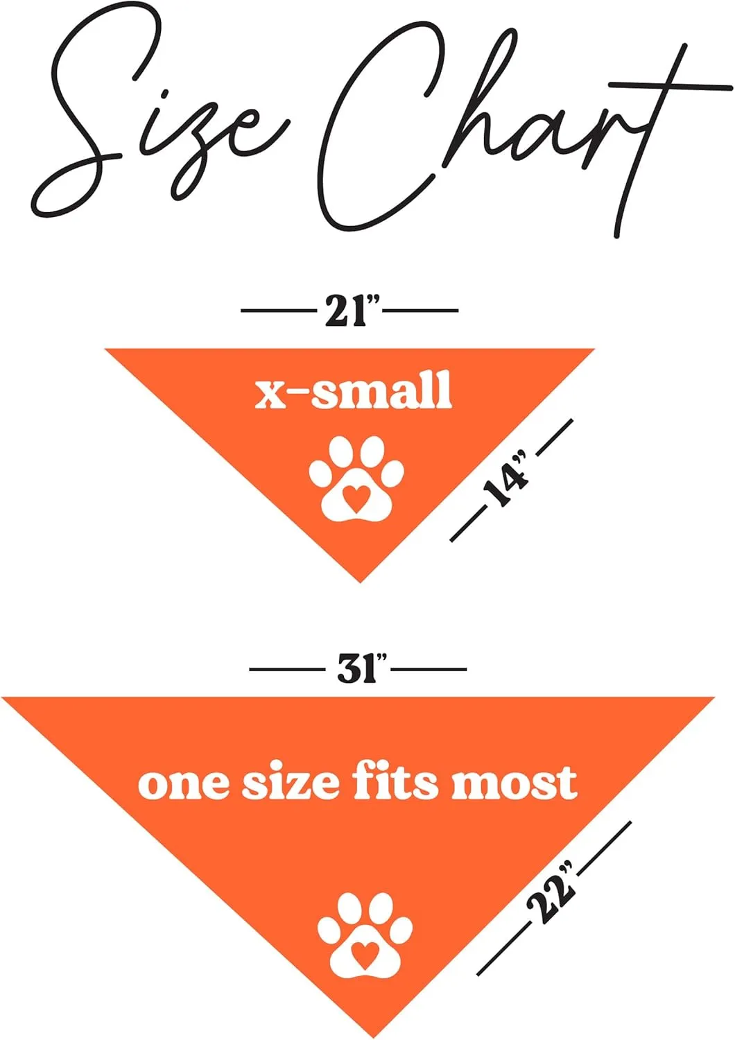 Be Kind I'm Blind Dog Bandana | 100% Adjustable Cotton Triangle | Made in USA | Blind | Impaired | Vision Loss Accessory | Warning | Orange, One Size (352)