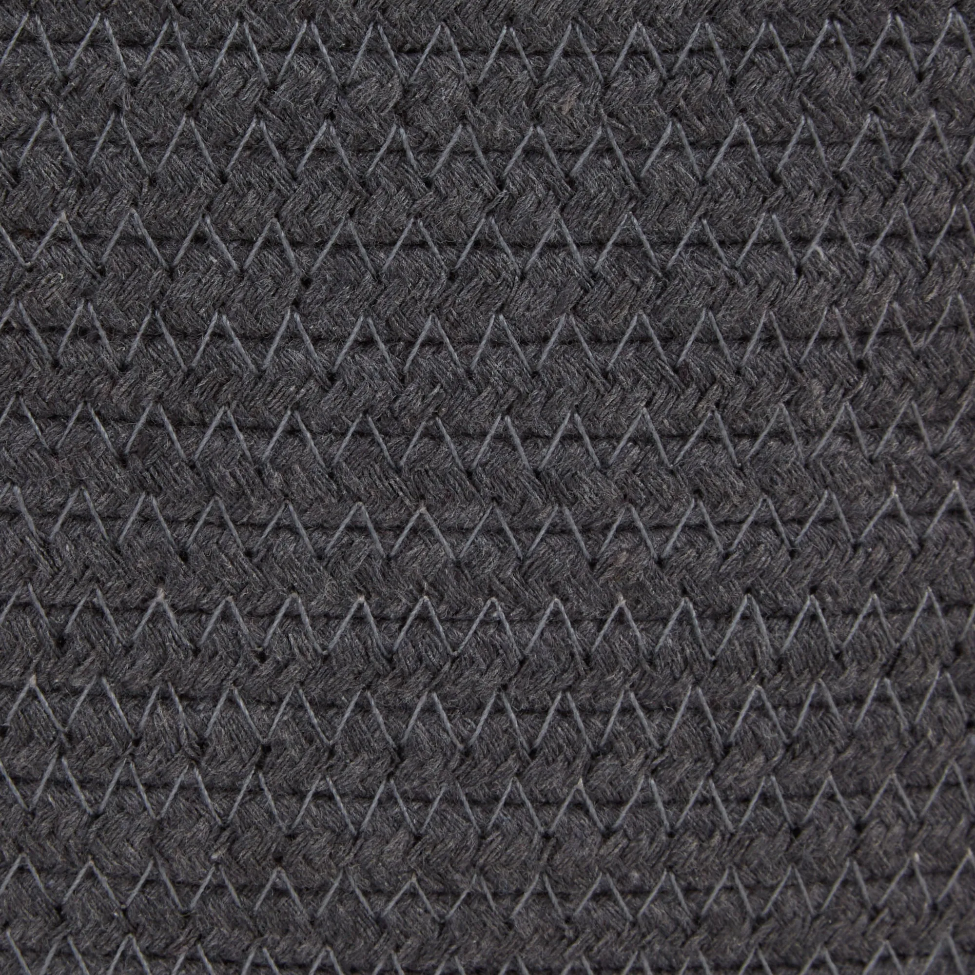 Bone Dry Cotton Pet Storage Basket, Pom-Poms, Dark Gray/Pink - 15.75x6.25"