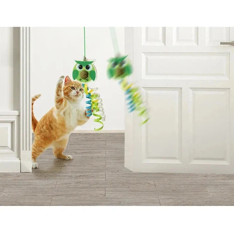 Cat Hanging Toy with Bell & Feather Swing