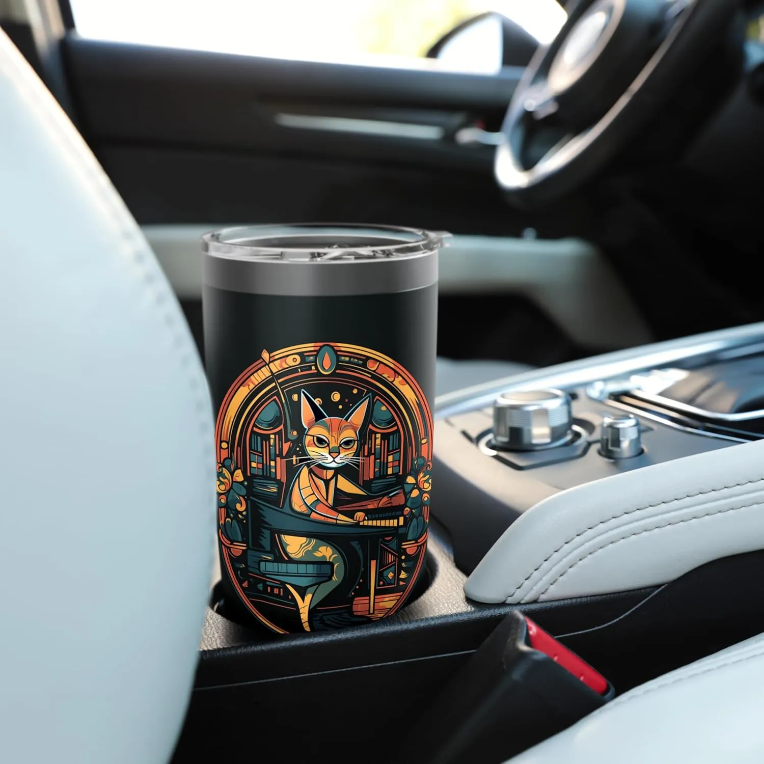 Cat Pianist Piano Player Kitten Music Musician Cats Lover Stainless Steel Insulated Tumbler