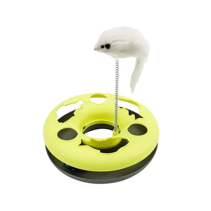 Cat Toy for Indoor Cats Interactive Toys Roller Tracks with Catnip