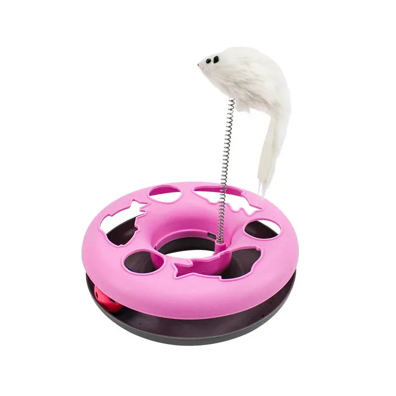 Cat Toy for Indoor Cats Interactive Toys Roller Tracks with Catnip