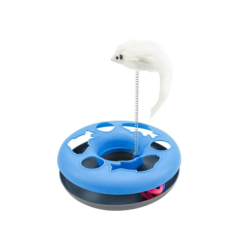 Cat Toy for Indoor Cats Interactive Toys Roller Tracks with Catnip