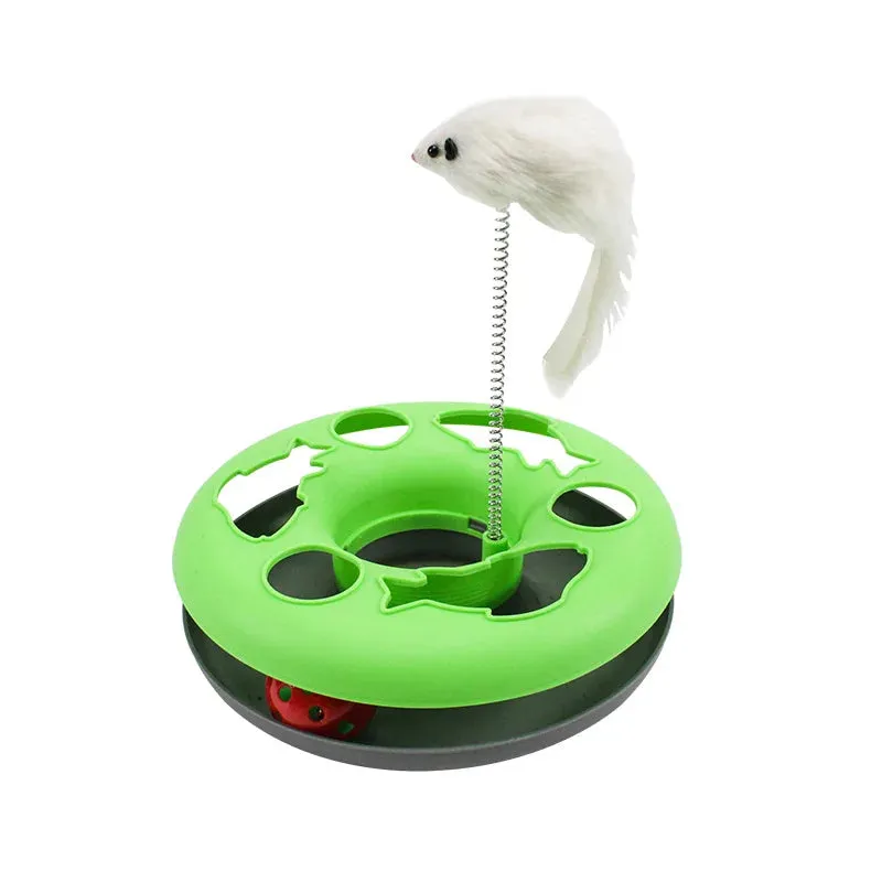 Cat Toy for Indoor Cats Interactive Toys Roller Tracks with Catnip