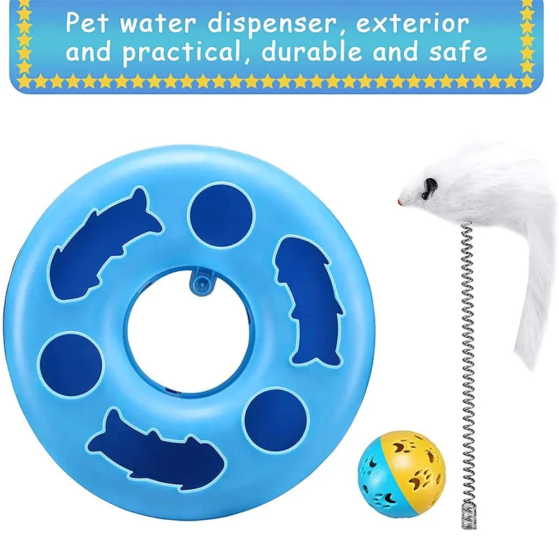 Cat Toy for Indoor Cats Interactive Toys Roller Tracks with Catnip