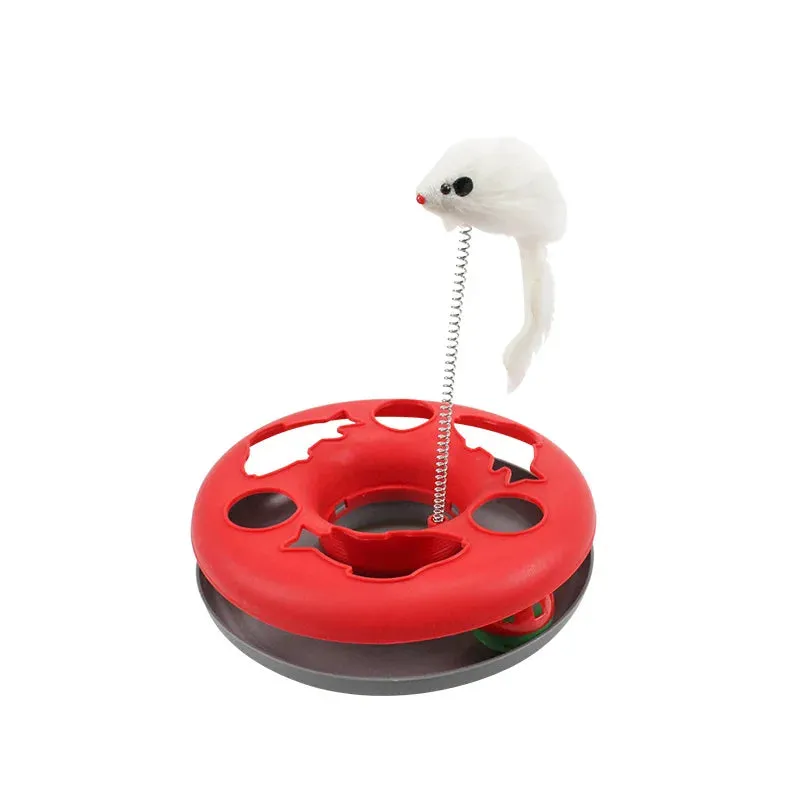 Cat Toy for Indoor Cats Interactive Toys Roller Tracks with Catnip