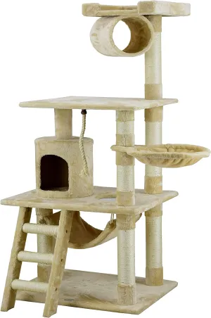 Classic Cat Tree - Meet Furry Paradise! 🐾🏰