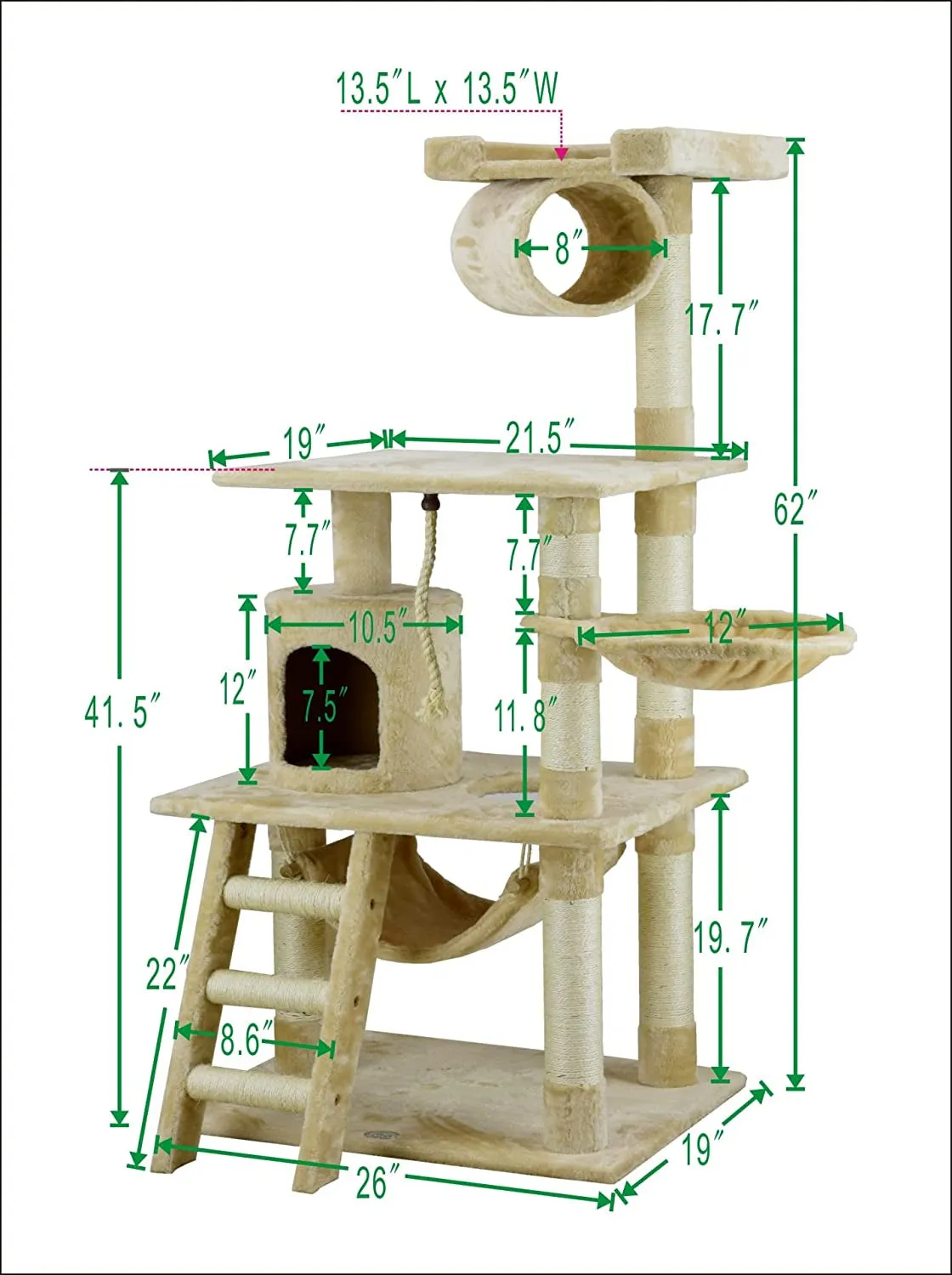 Classic Cat Tree - Meet Furry Paradise! 🐾🏰