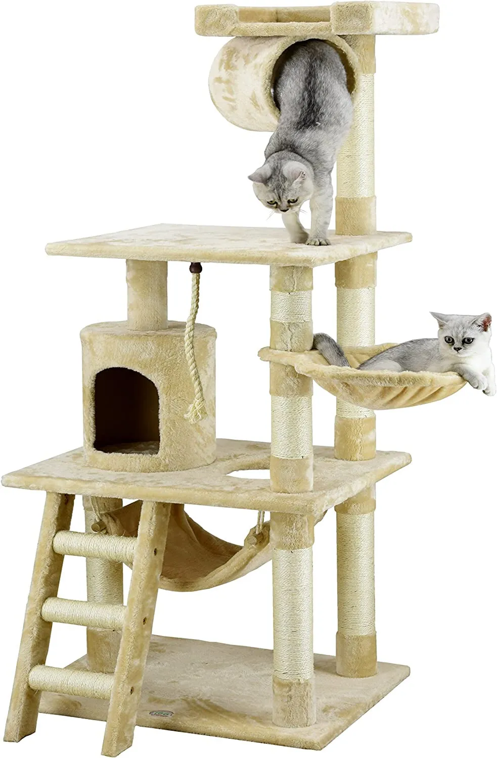 Classic Cat Tree - Meet Furry Paradise! 🐾🏰