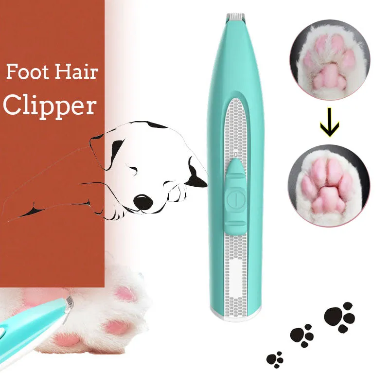 Dog Cat Foot Hair Trimmer Pet Grooming Tool Electrical Hair Clipper Shaving Trimming Clipper