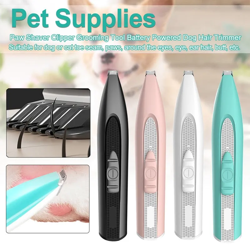 Dog Cat Foot Hair Trimmer Pet Grooming Tool Electrical Hair Clipper Shaving Trimming Clipper