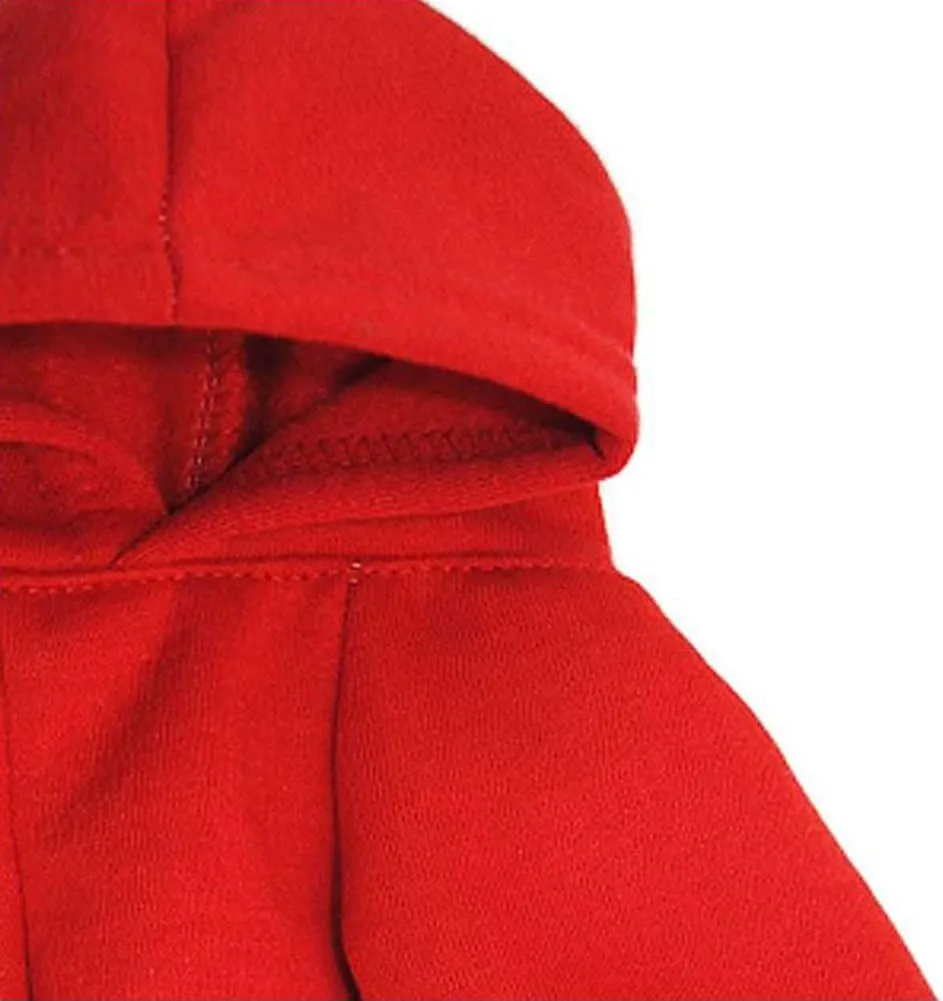 Fleece Dog Hoodies, Apparel,'FBI' Luminous Patterns Basic Hoodie Sweater, Cotton Jacket Coat for Small Dog & Medium Dog & Cat (S, Red)