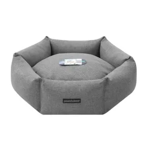 Grey Pia Hexagon Pet Bed - 60cm x 60cm x 18cm