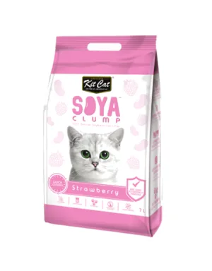 Kit Cat Soya Clump Cat Litter 7L (Strawberry)