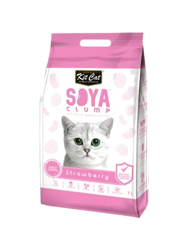 Kit Cat Soya Clump Cat Litter 7L (Strawberry)