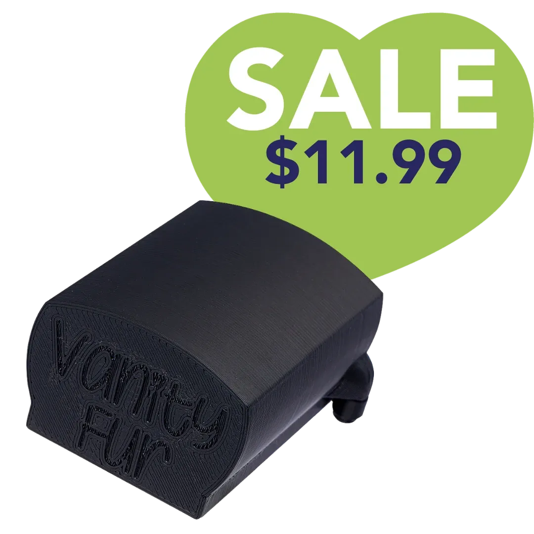 Medium Brush Cover Black by Vanity Fur