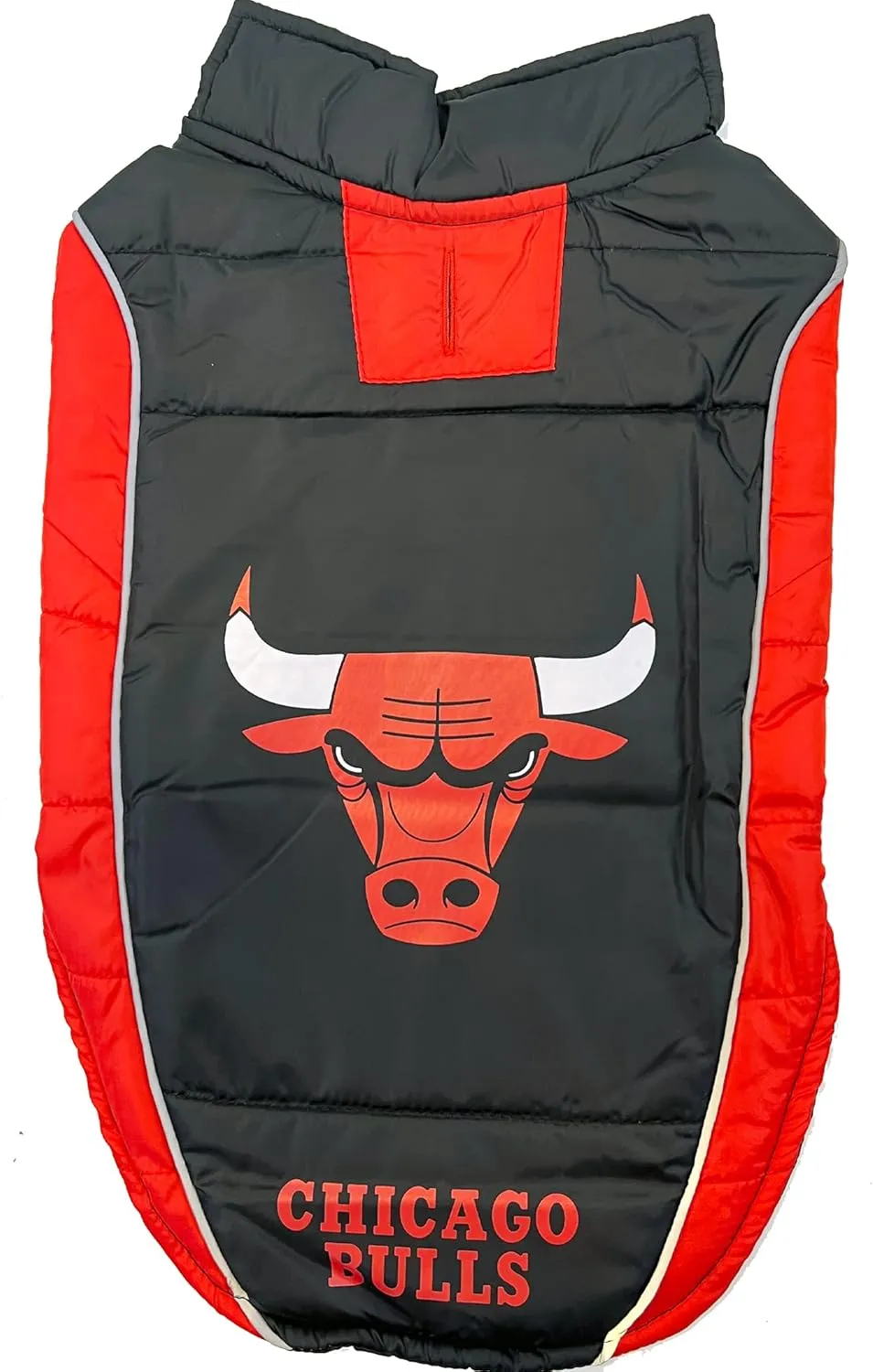 NBA Chicago Bulls Puffer Vest for Dogs & Cats, Size Small. Warm, Cozy, and Waterproof Dog Coat, for Small and Large Dogs/Cats. Best NBA Licensed PET Warming Sports Jacket