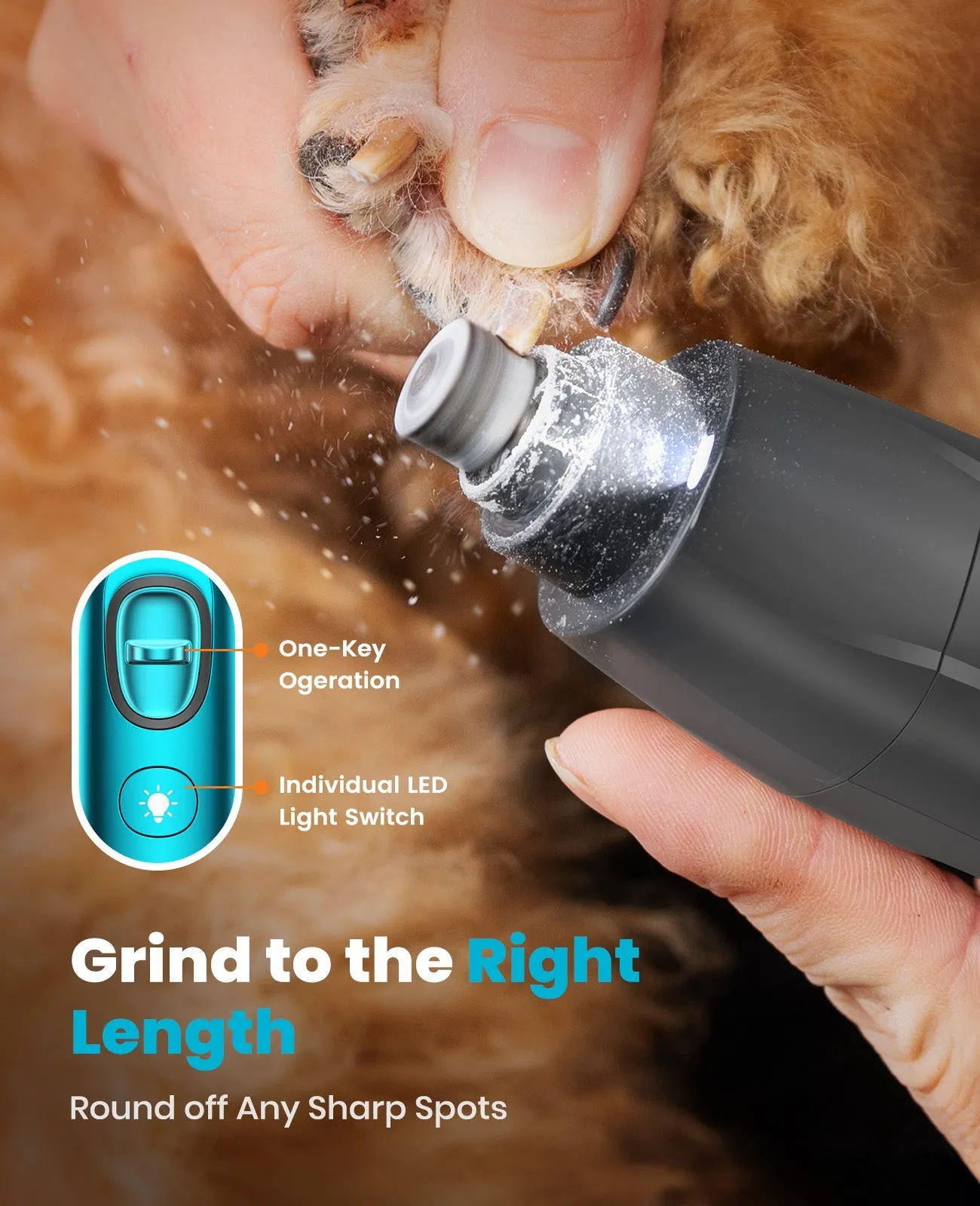 Oneisall Cordless Multi-Functional Dog Clipper