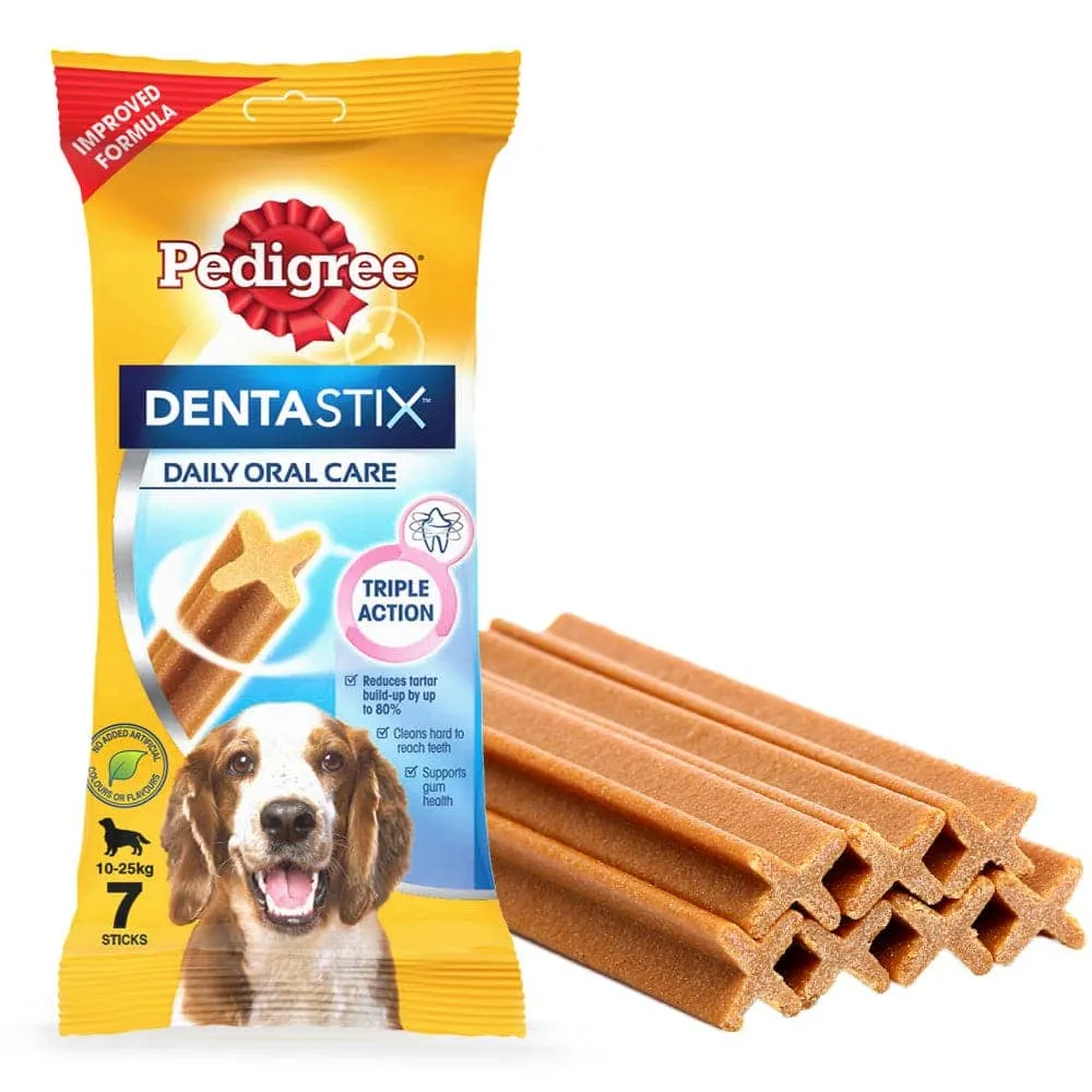Pedigree PRO Dry Food for Small Breed and Dentastix Oral Care Adult Dog Treats Combo