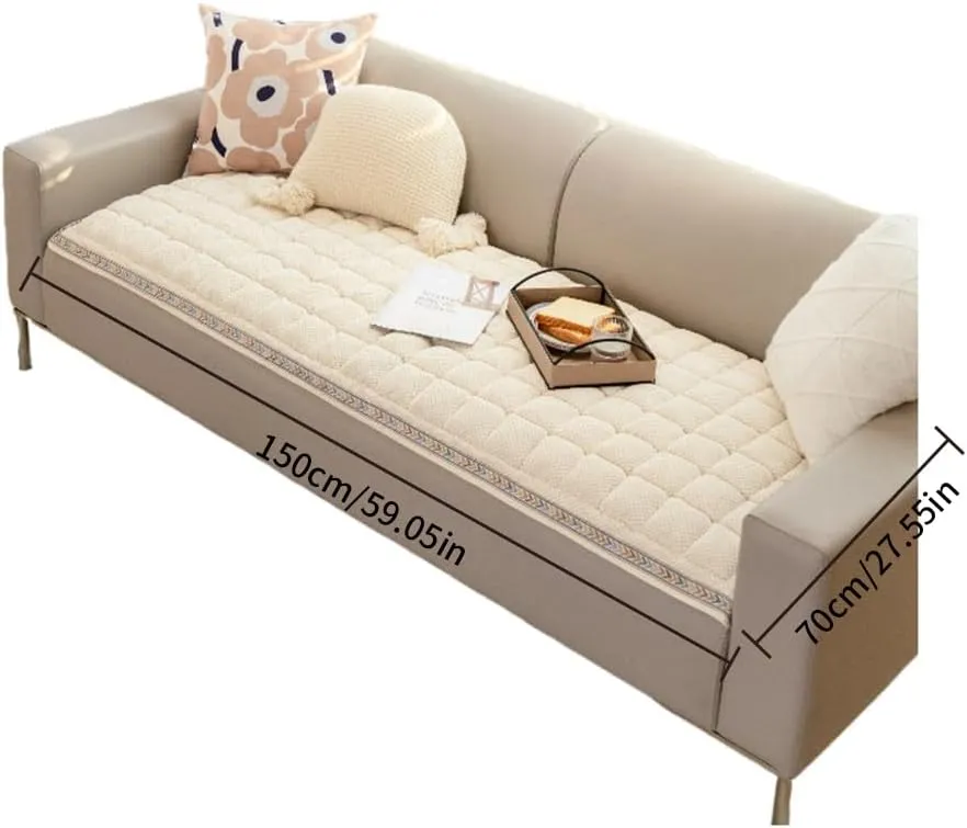 Pet Couch Cover for Sofa, Dog Couch Cover Protector, Couch Cover for Dogs Washable, Non Slip Dog Bed Sofa Cover (27.55 * 59.05 in, White)