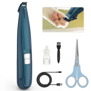 Pet Grooming Kit Dog Cat Hair Trimmer USB Rechargeable Pets Clippers Machine Scissor Nail Grinding Hair