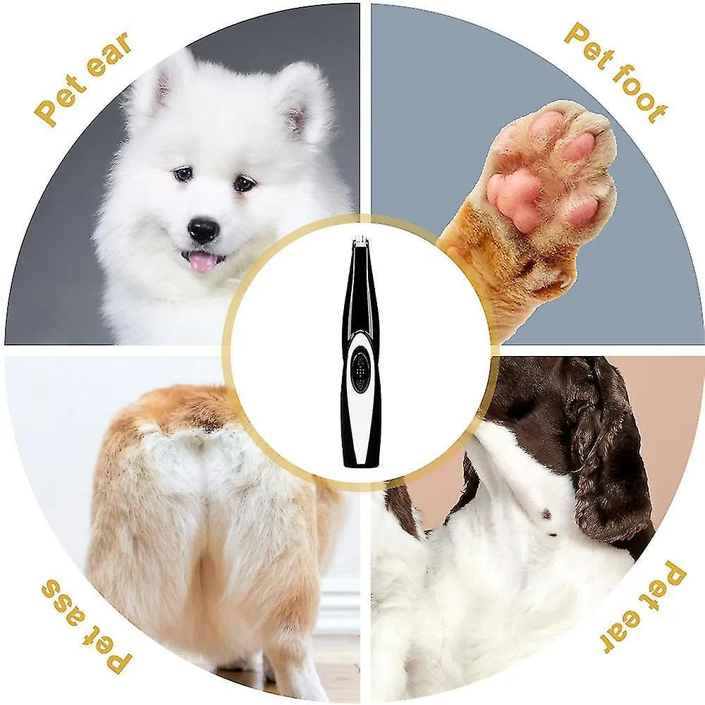 Pet Hair Clippers Trimmers Cat Dog Clippers Professional Pet Foot Hair Trimmer Dog Growing Clipper Usb Rechargeable