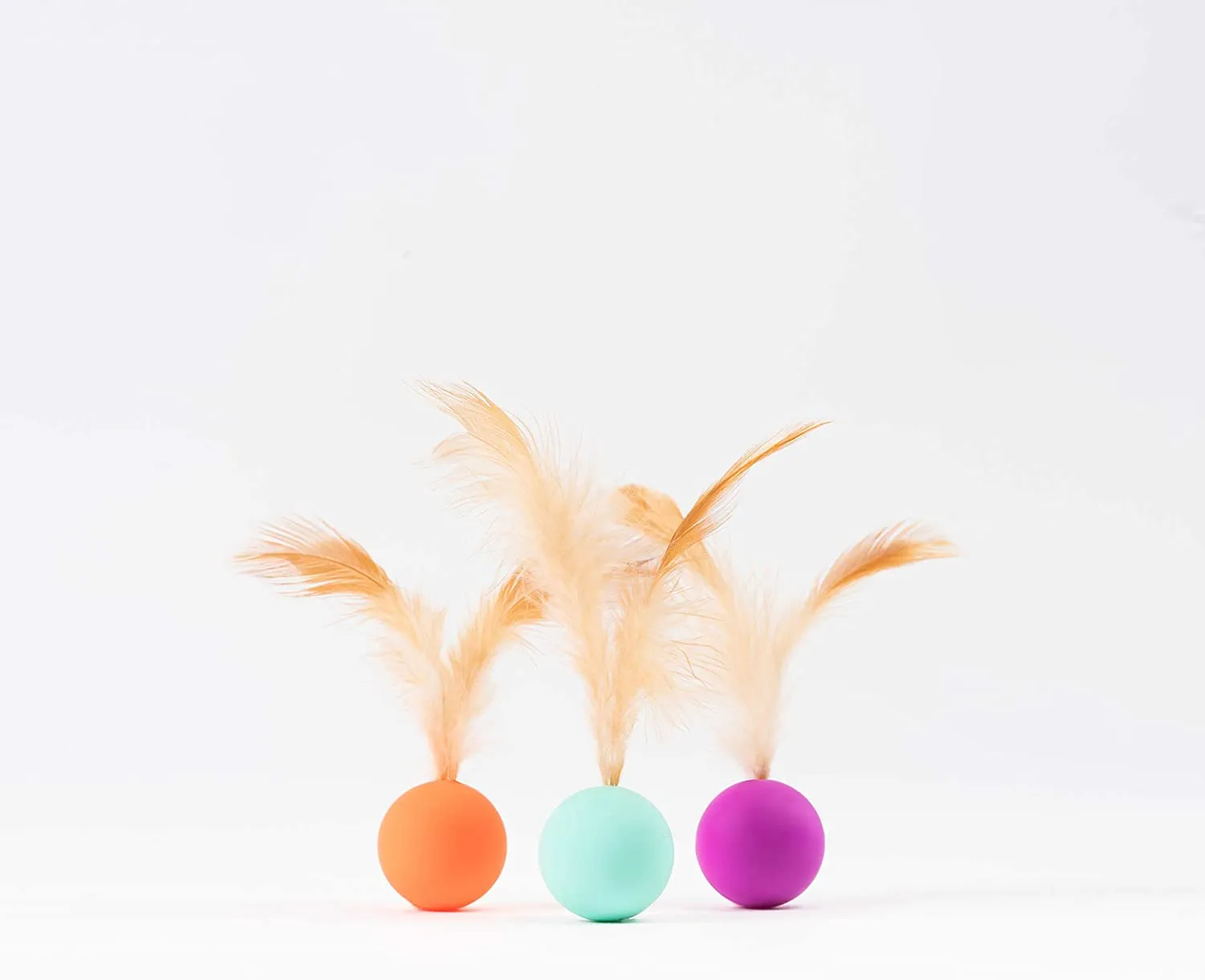 Pidan Cat Balls Toy with Feathers (3PCS)