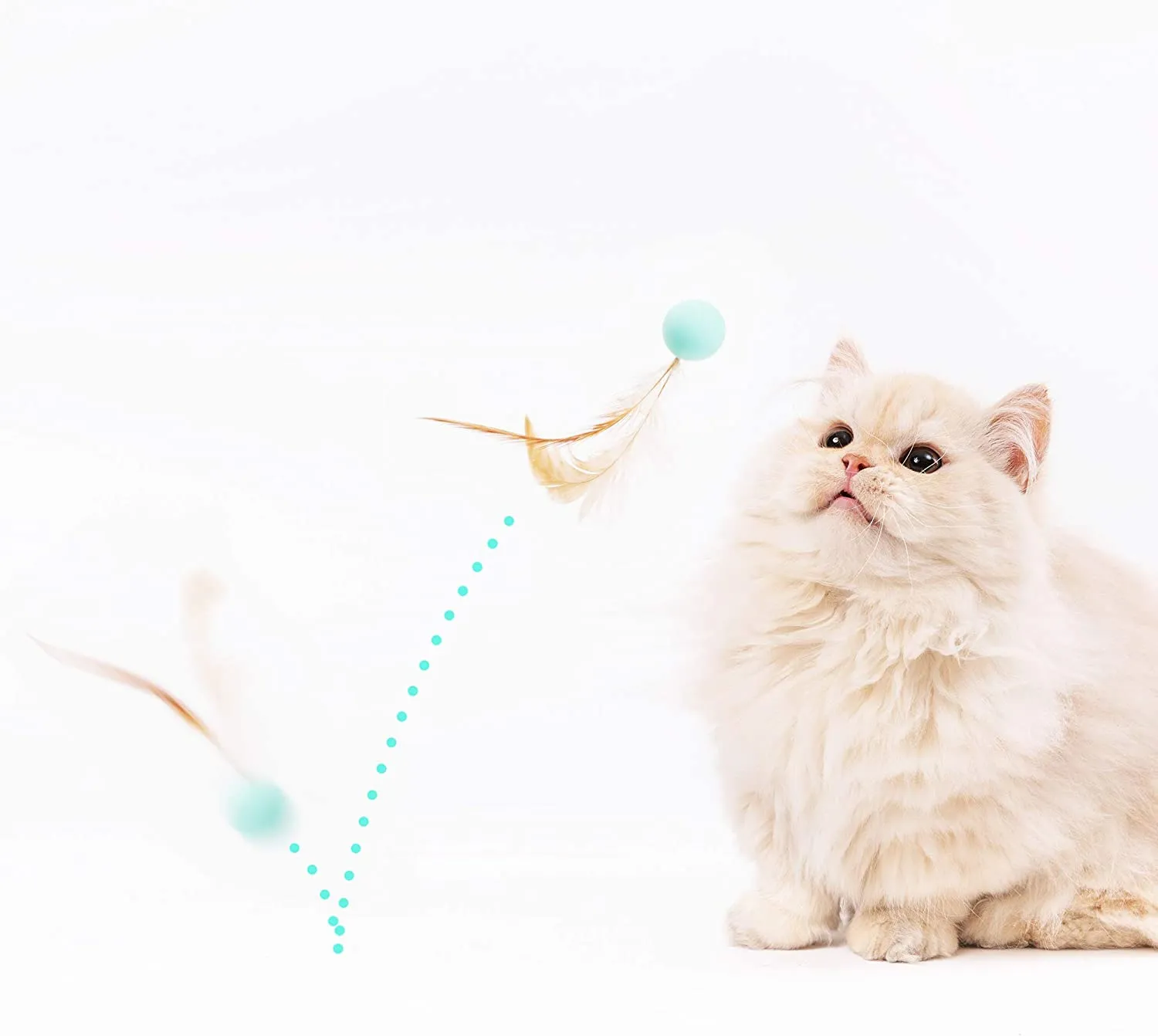 Pidan Cat Balls Toy with Feathers (3PCS)