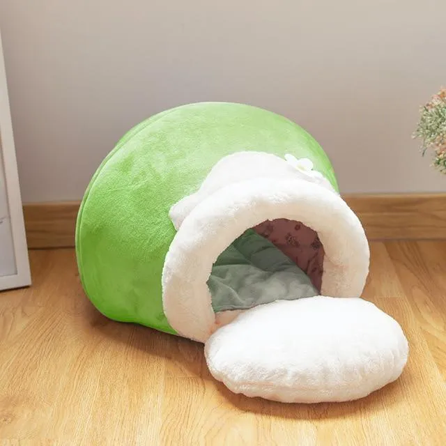 Plush Cat Bed Cave Sleeping
