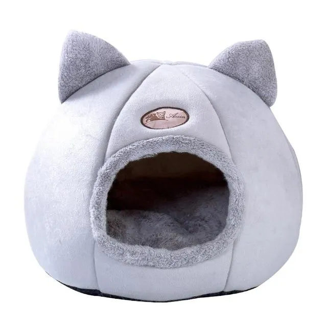 Plush Cat Bed Cave Sleeping