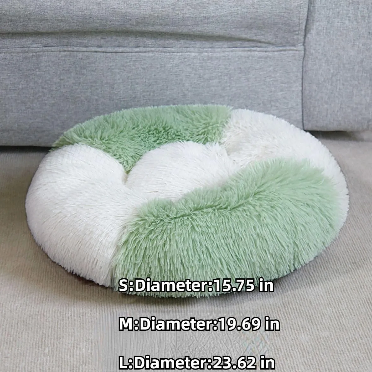 Plush Cat Mattress Round Pet Bed Cat Small Medium Large Dog Bed Soft Pet Sleeping Mat Kitten Puppy Nest Pet Mat Dog Houses (Coffee,Medium)