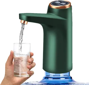 Portable Water Dispenser for 5 Gallon Food Grade Silicone Tube Will not Rust Water DispenserUSB Charging Water Bottle Pump Easy to use