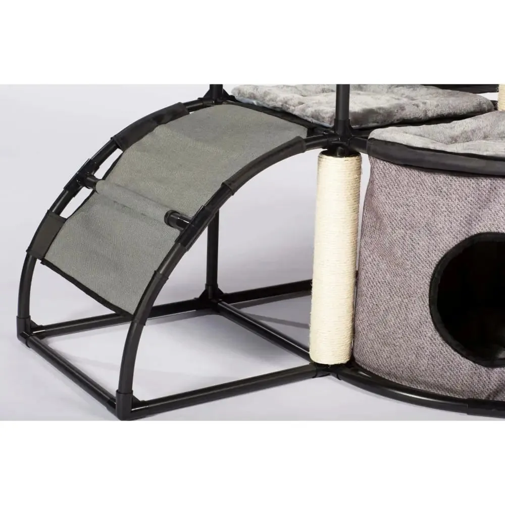 Prevue Pet Products Catville Cat Tower Gray Print