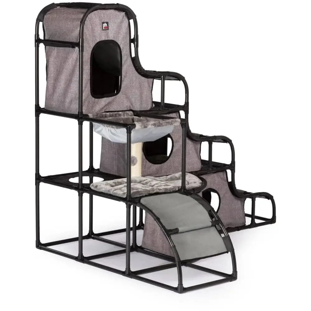 Prevue Pet Products Catville Cat Tower Gray Print