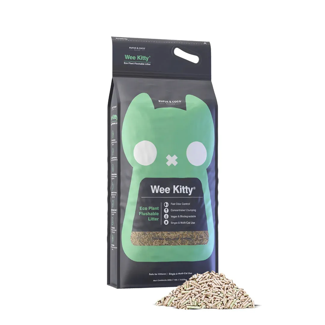 Rufus & Coco Wee Kitty Eco Plant Clumping Tofu Cat Litter