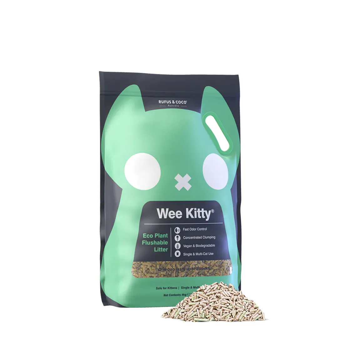 Rufus & Coco Wee Kitty Eco Plant Clumping Tofu Cat Litter
