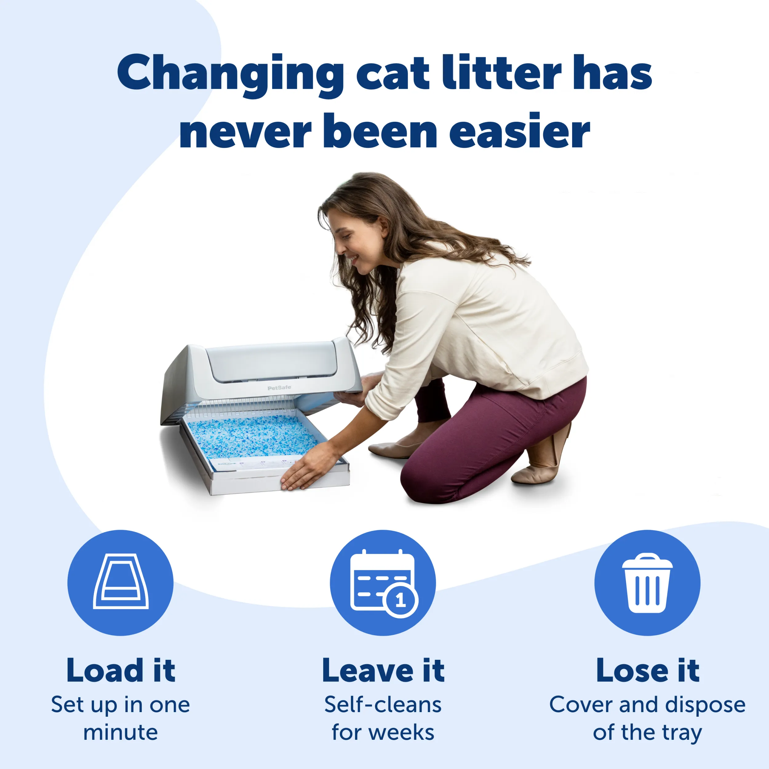 ScoopFree® Crystal Disposable Litter Tray, Sensitive, 3-Pack