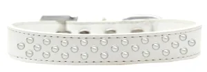 Sprinkles Dog Collar Pearls Size 14 White