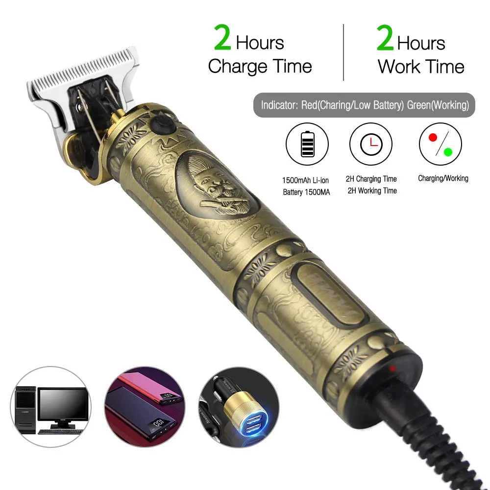 SZJHXIN Hair Clippers for Men Professional, Beard Trimmer Rechargeable Zero Gapped Cordless Haircut Trimmer Electric T Blade Liners Edgers Hair and Shaver Barbers Grooming Kit, Gifts for Men