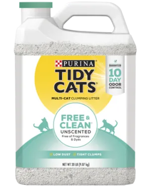 Tidy Cats Free & Clean Unscented Multi-Cat Clumping Litter