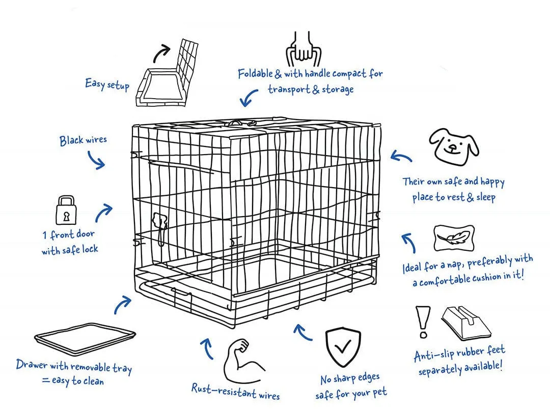 Topline Dog Crate Sliding & Folding Door