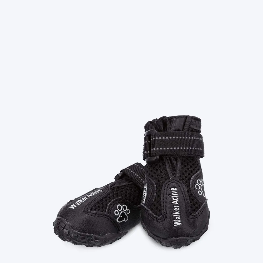 Trixie Walker Active Protective Boots For Dogs - Black - ( 2 Boots Covers 2 Paws Only)