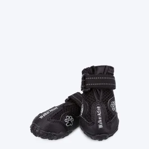 Trixie Walker Active Protective Boots For Dogs - Black - ( 2 Boots Covers 2 Paws Only)