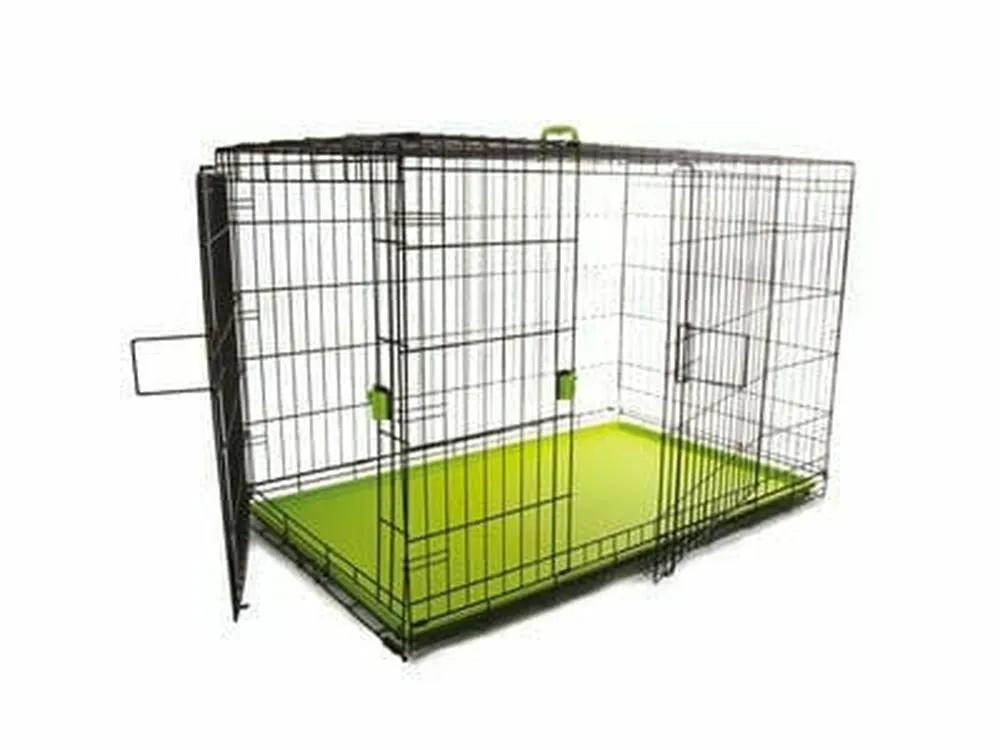 VOYAGER WIRE CRATE - 2 DOORS XXL, GREEN
