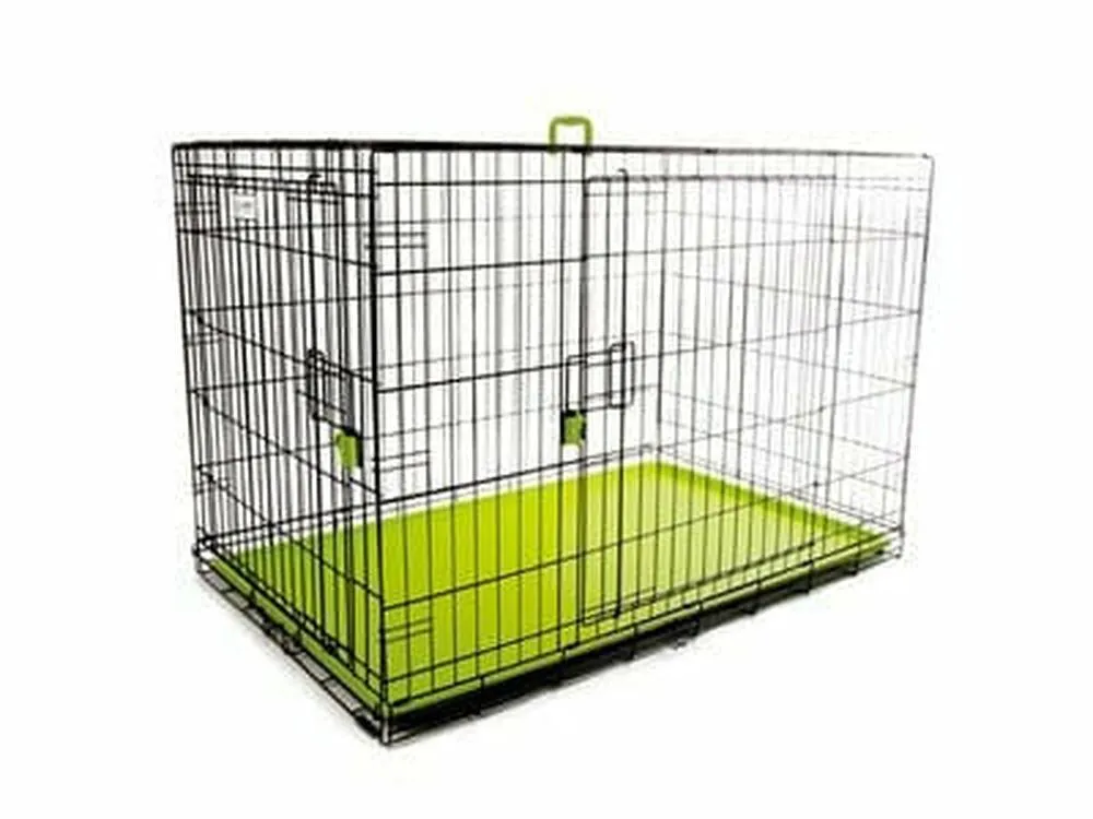 VOYAGER WIRE CRATE - 2 DOORS XXL, GREEN