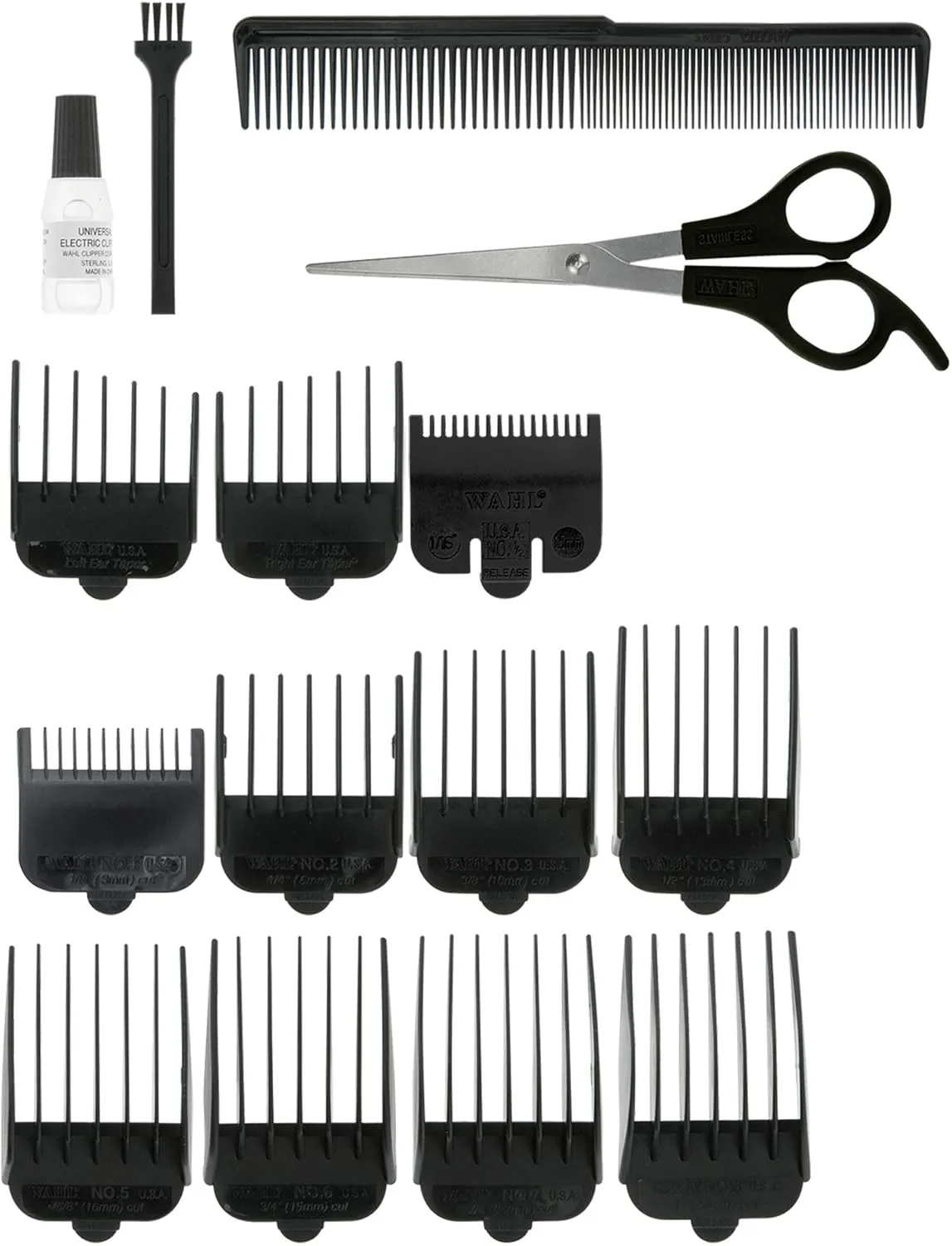 Wahl Cord/Cordless Rechargeable Hair Clipper Kit for Men - Rinseable Blades, Guide Combs, Home Hair Cutting