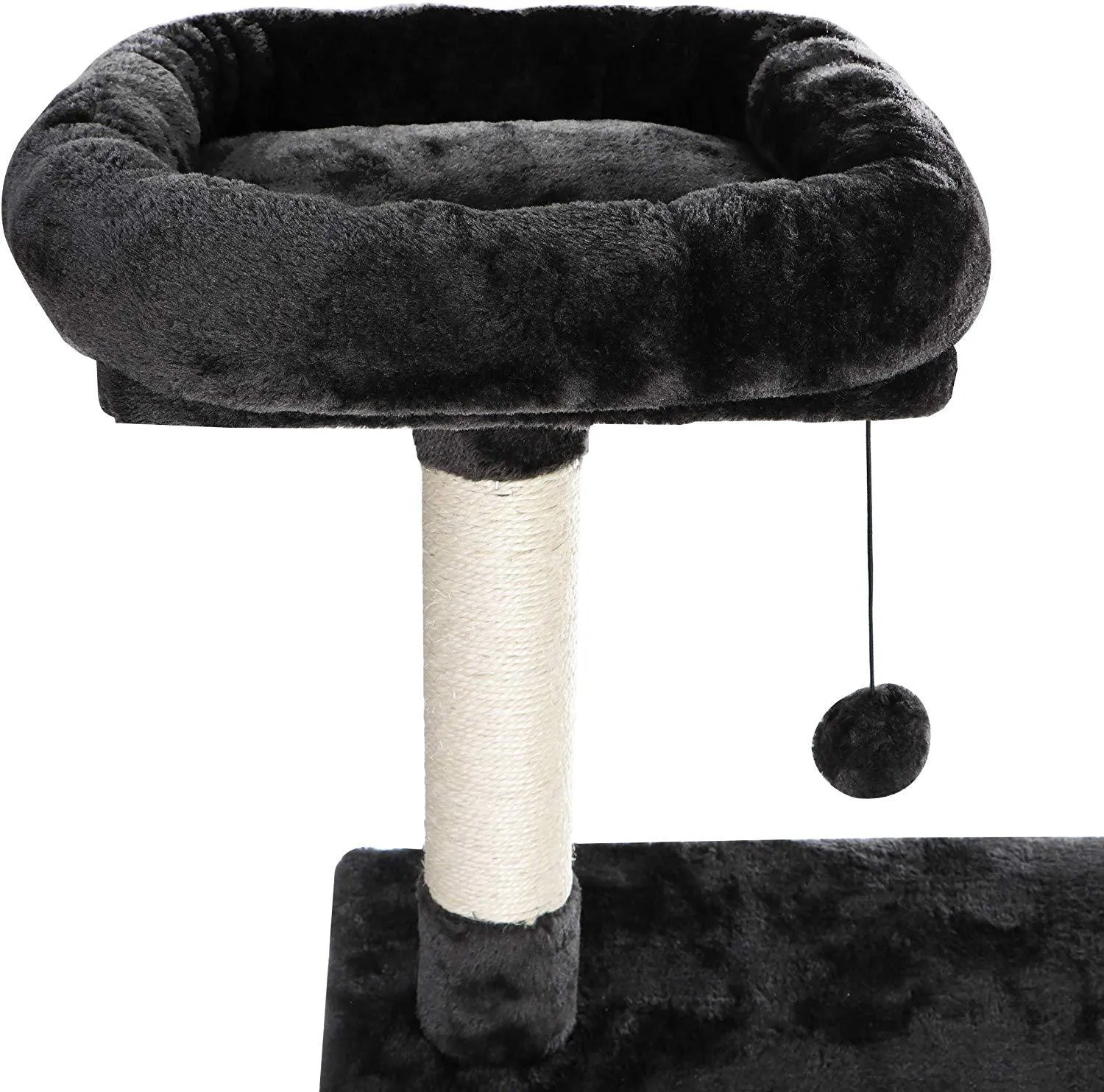 ZENY™ 61'' Cat Tree with Sisal Scratching Posts Perches Houses and Tunnel, Cat Tower Furniture Kitty Activity Center Kitten Play House